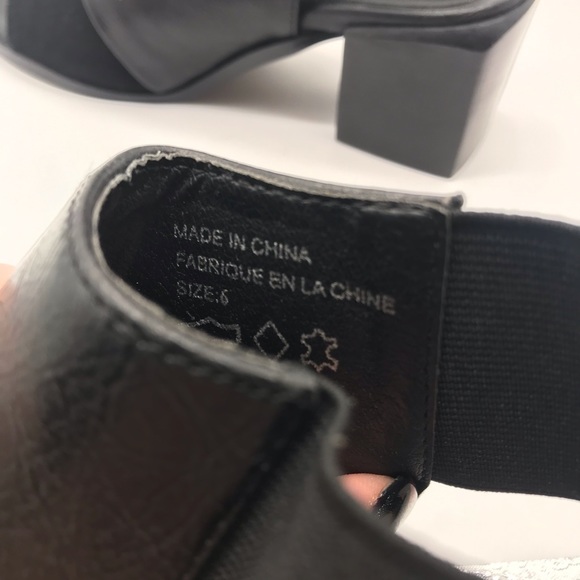 Urban Outfitters Square black peep toe booties - Picture 11 of 12